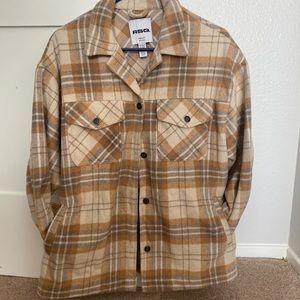 RSQ Womens Plaid Woven Shacket